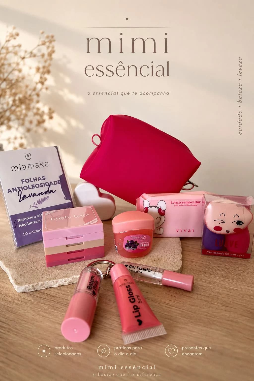 💖✨ Kit Mini Luxo — Seu Kit de Beleza Completo!